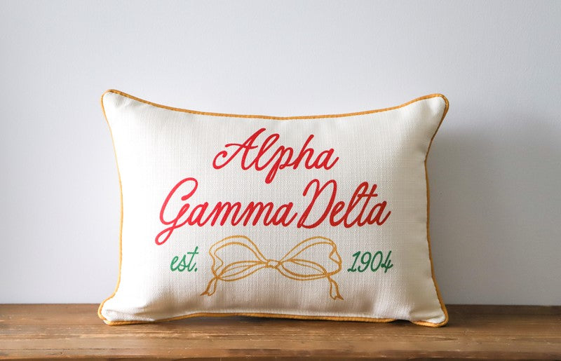 Sorority Bow Pillow
