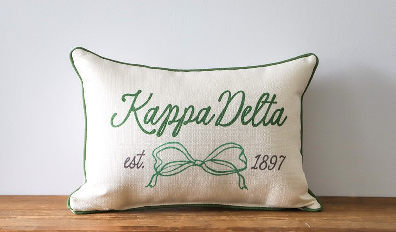 Sorority Bow Pillow