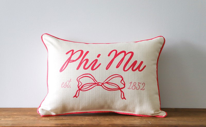 Sorority Bow Pillow
