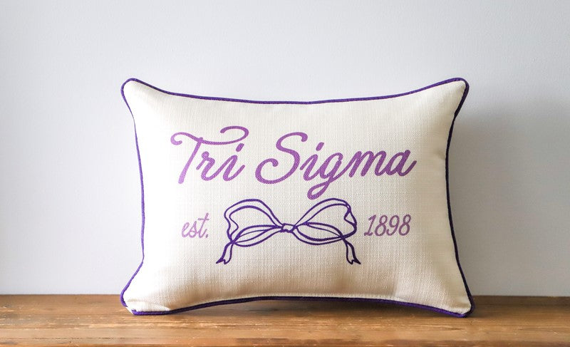 Sorority Bow Pillow