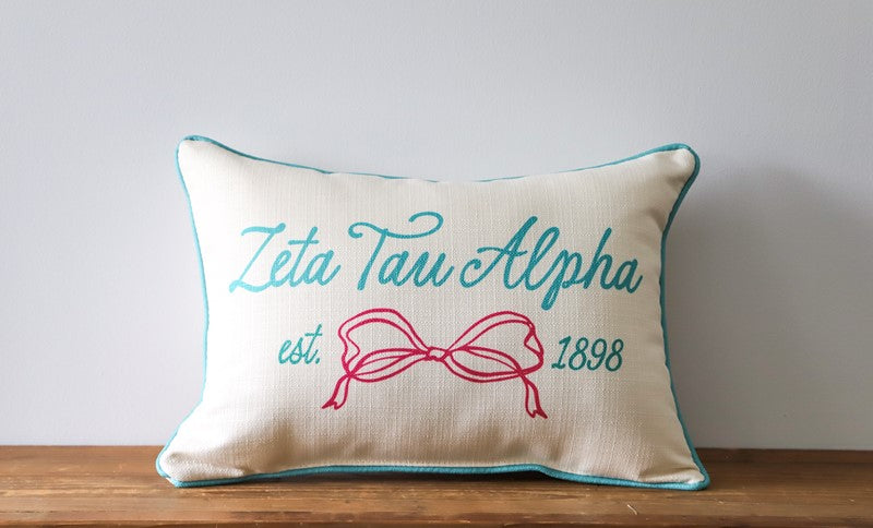 Sorority Bow Pillow
