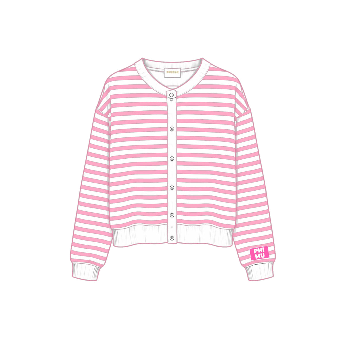 SORORITY STRIPE CARDIGAN PRE ORDER EST ARRIVAL 10/2