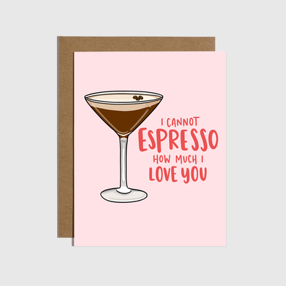 Espresso Martini Love Card