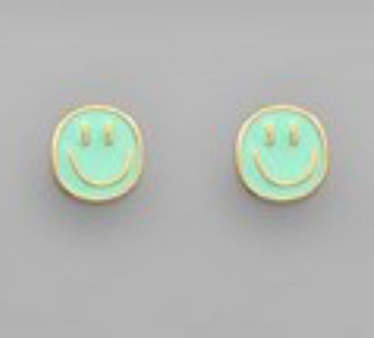 Smiley Stud Earrings