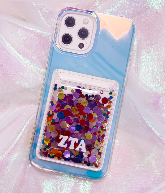 Sorority Glitter Phone Wallet